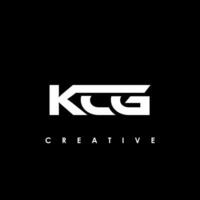 kcg letra inicial logo diseño modelo vector ilustración