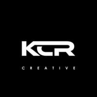 kcr letra inicial logo diseño modelo vector ilustración