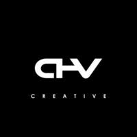 chv letra inicial logo diseño modelo vector ilustración