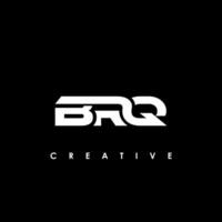 BRQ Letter Initial Logo Design Template Vector Illustration