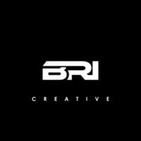 BRI Letter Initial Logo Design Template Vector Illustration