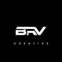 BRV Letter Initial Logo Design Template Vector Illustration