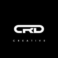 Crd letra inicial logo diseño modelo vector ilustración