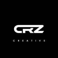 crz letra inicial logo diseño modelo vector ilustración