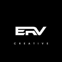 ERV Letter Initial Logo Design Template Vector Illustration