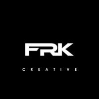 frk letra inicial logo diseño modelo vector ilustración