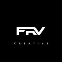 frv letra inicial logo diseño modelo vector ilustración