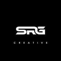 srg letra inicial logo diseño modelo vector ilustración