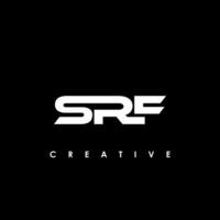 SRF Letter Initial Logo Design Template Vector Illustration