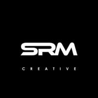 SRM Letter Initial Logo Design Template Vector Illustration