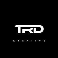 trd letra inicial logo diseño modelo vector ilustración