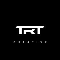 trt letra inicial logo diseño modelo vector ilustración