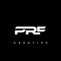 prf letra inicial logo diseño modelo vector ilustración