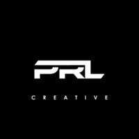 PRL Letter Initial Logo Design Template Vector Illustration
