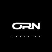 ORN Letter Initial Logo Design Template Vector Illustration