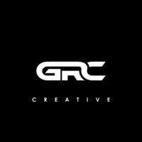 GRC Letter Initial Logo Design Template Vector Illustration