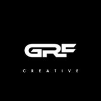 grf letra inicial logo diseño modelo vector ilustración