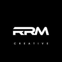 Rrm letra inicial logo diseño modelo vector ilustración