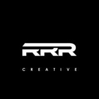 rrr letra inicial logo diseño modelo vector ilustración