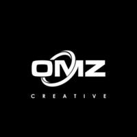 OMZ Letter Initial Logo Design Template Vector Illustration