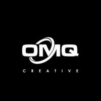 OMQ Letter Initial Logo Design Template Vector Illustration