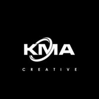 kma letra inicial logo diseño modelo vector ilustración