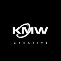 KMW Letter Initial Logo Design Template Vector Illustration