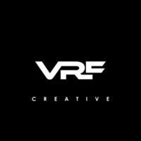 VRF Letter Initial Logo Design Template Vector Illustration