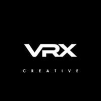 vrx letra inicial logo diseño modelo vector ilustración