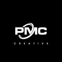 pmc letra inicial logo diseño modelo vector ilustración