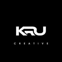 kru letra inicial logo diseño modelo vector ilustración