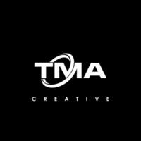 tma letra inicial logo diseño modelo vector ilustración