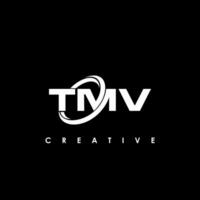 tmv letra inicial logo diseño modelo vector ilustración