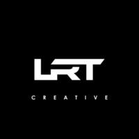 lrt letra inicial logo diseño modelo vector ilustración