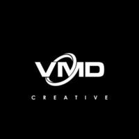 vmd letra inicial logo diseño modelo vector ilustración