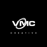 vmc letra inicial logo diseño modelo vector ilustración