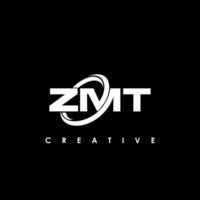 zmt letra inicial logo diseño modelo vector ilustración