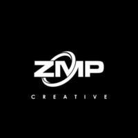 zmp letra inicial logo diseño modelo vector ilustración