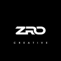 ZRO Letter Initial Logo Design Template Vector Illustration