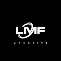 lmf letra inicial logo diseño modelo vector ilustración