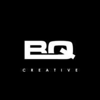 bq letra inicial logo diseño modelo vector ilustración