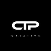CTP Letter Initial Logo Design Template Vector Illustration