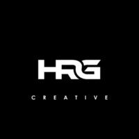 hrg letra inicial logo diseño modelo vector ilustración