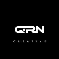 QRN Letter Initial Logo Design Template Vector Illustration