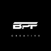 BPF Letter Initial Logo Design Template Vector Illustration