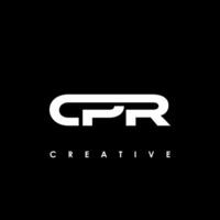 CPR Letter Initial Logo Design Template Vector Illustration
