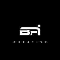 BPI Letter Initial Logo Design Template Vector Illustration