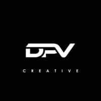 dpv letra inicial logo diseño modelo vector ilustración