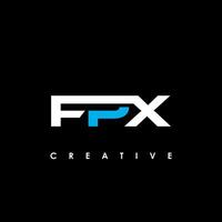 FPX Letter Initial Logo Design Template Vector Illustration