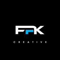 FPK Letter Initial Logo Design Template Vector Illustration